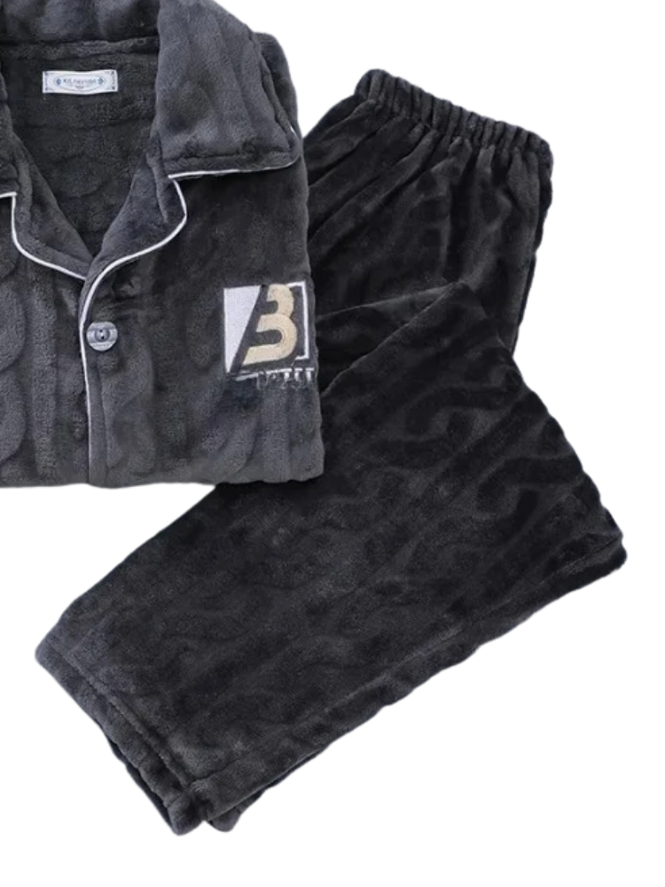 Pyjama Polaire Homme Anthracite