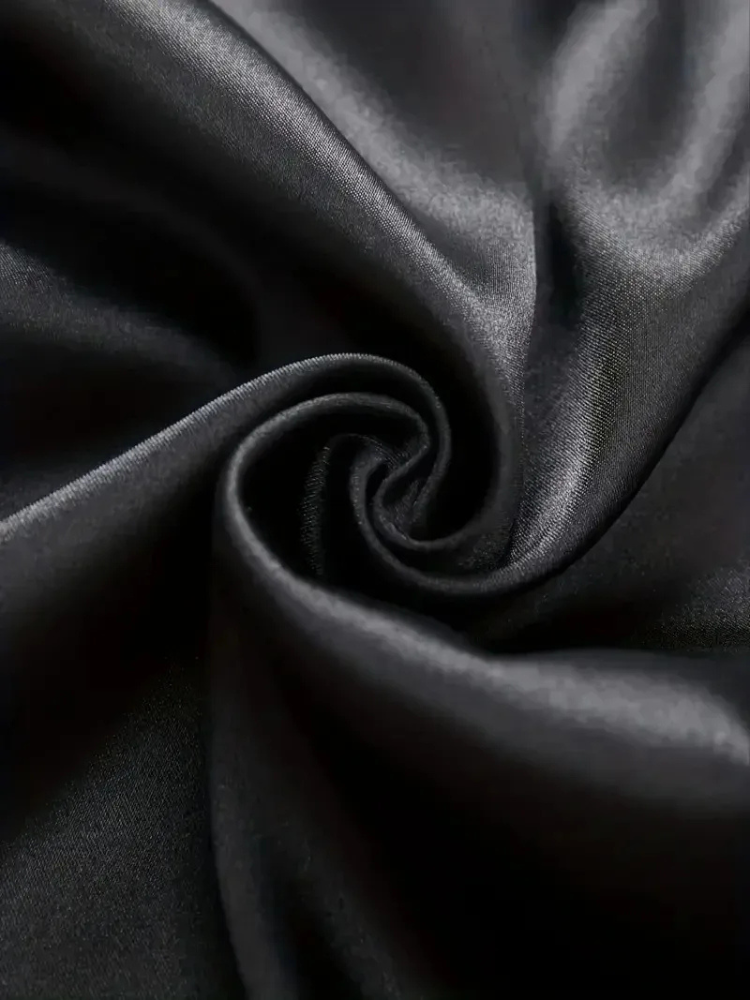Pyjama Satin Homme Noir