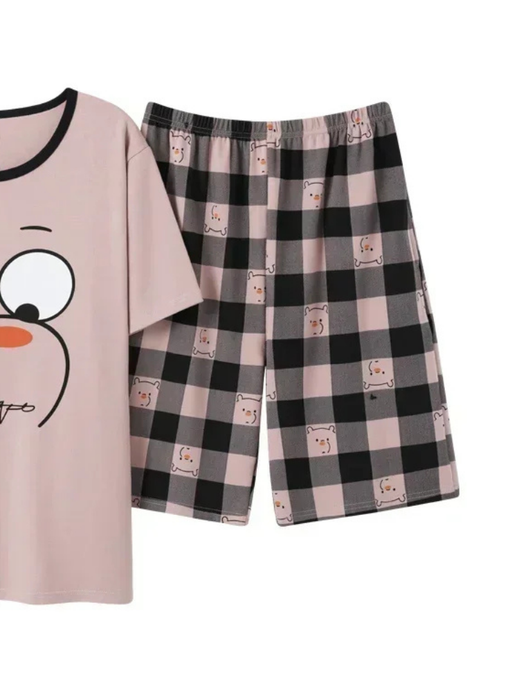 Pyjama Short Homme Violet