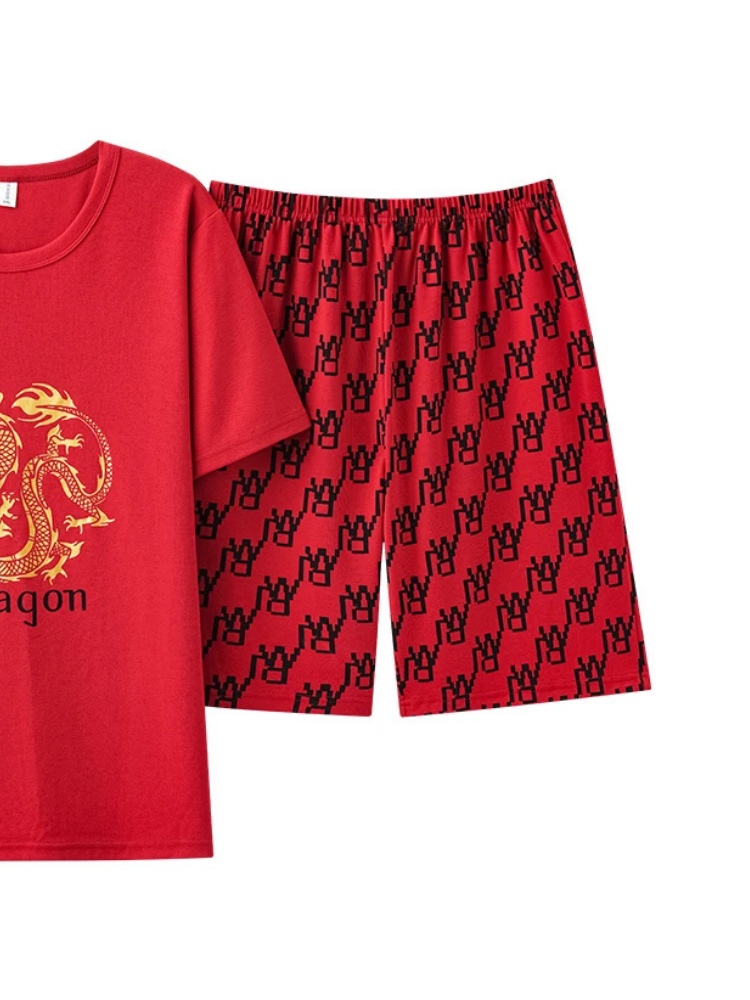 Pyjama Short Homme Dragon