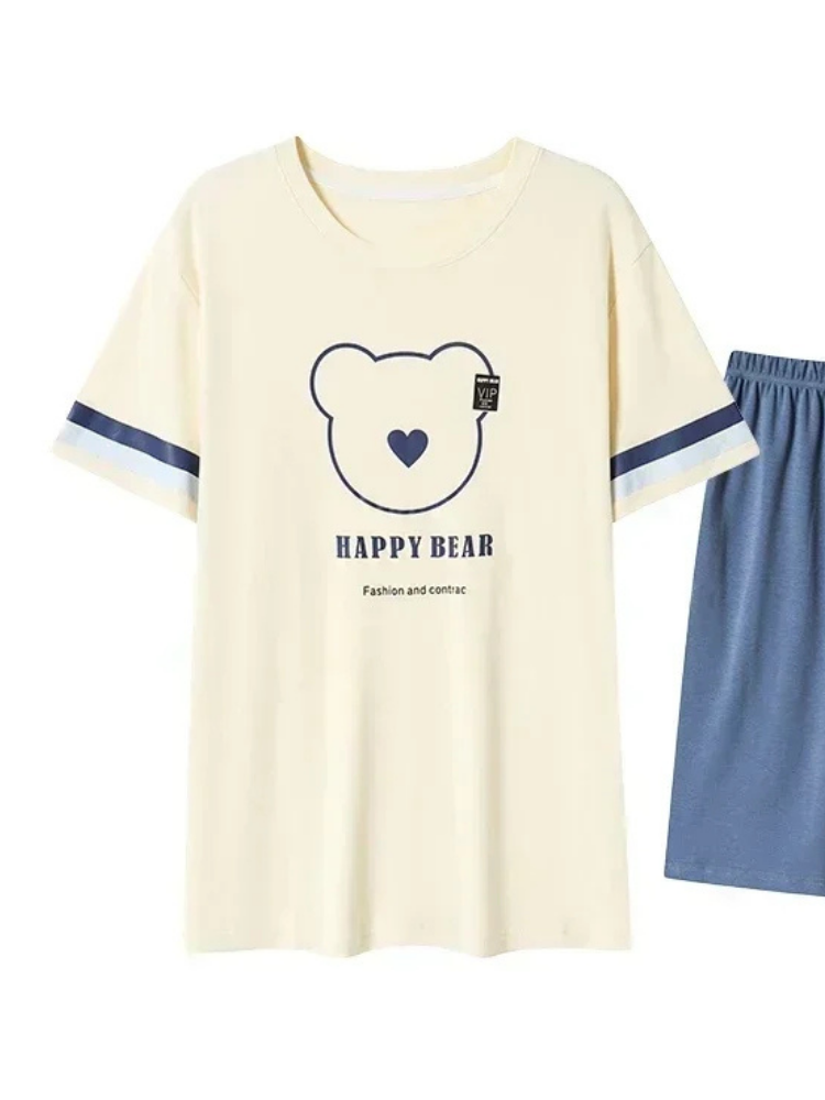 Pyjama Short Homme Happy Bear