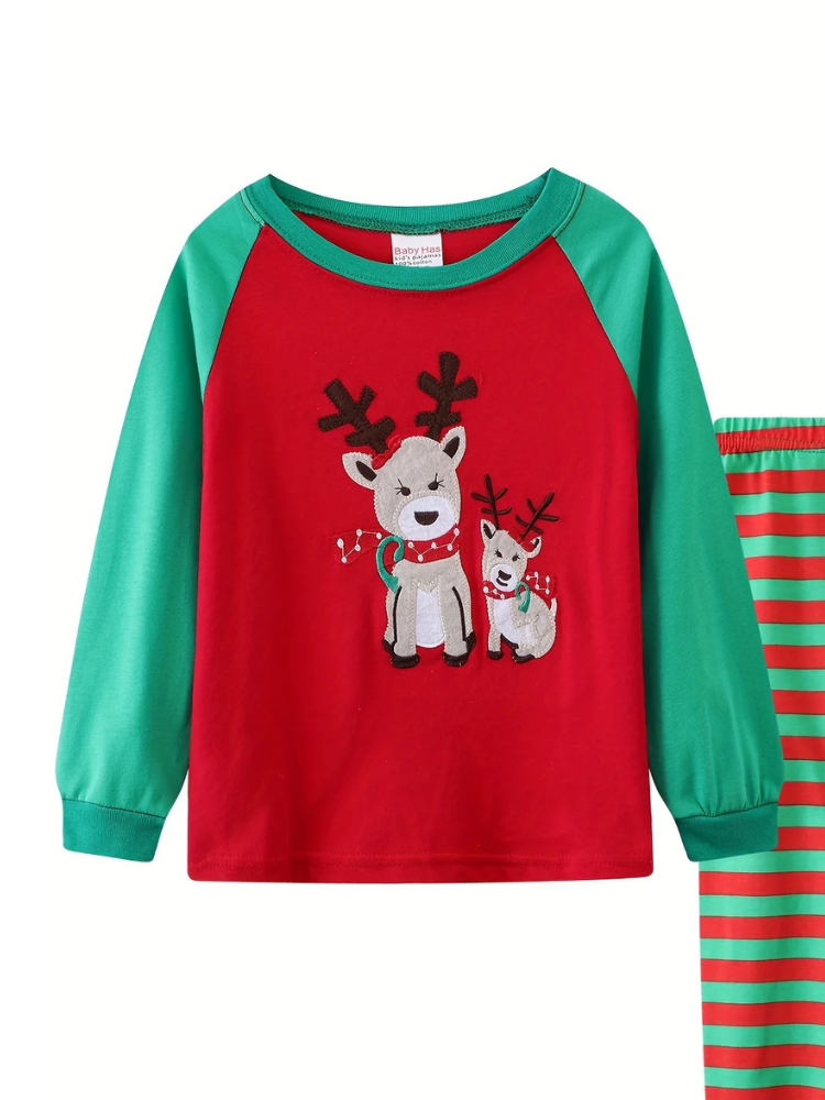 Pyjama de Noël Enfant Cerfs