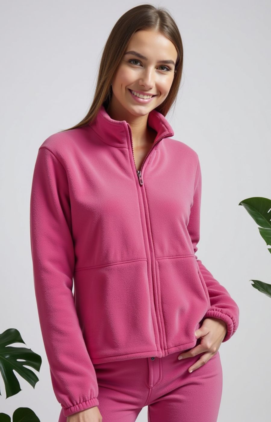 Veste polaire d'intérieur pour femme