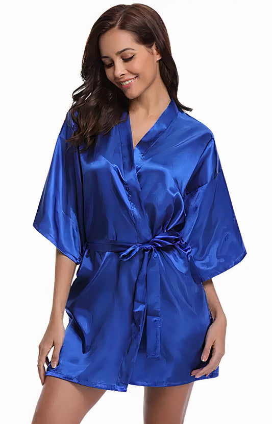 Peignoir femme en satin