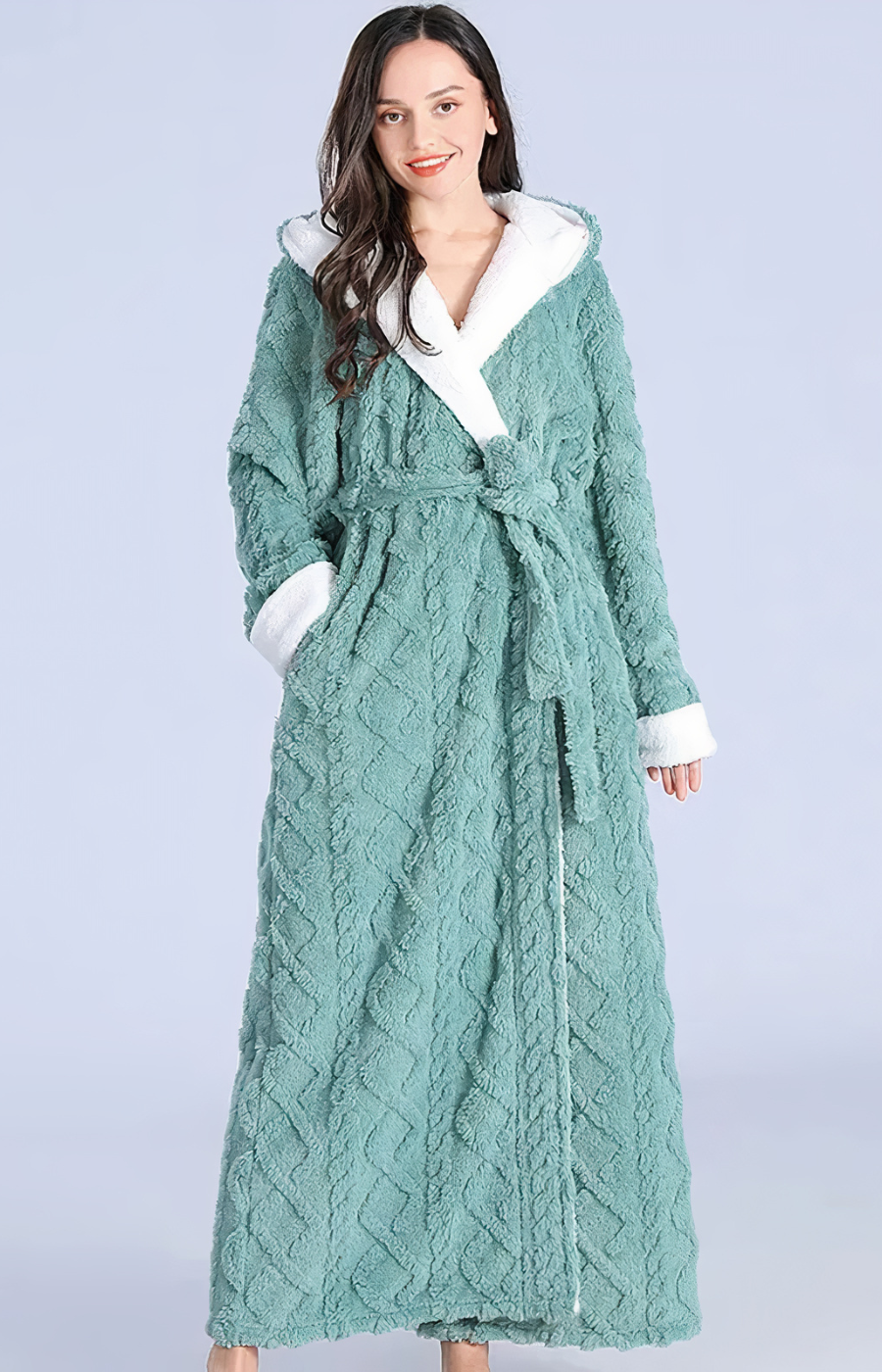 Femme Peignoir long en Pilou