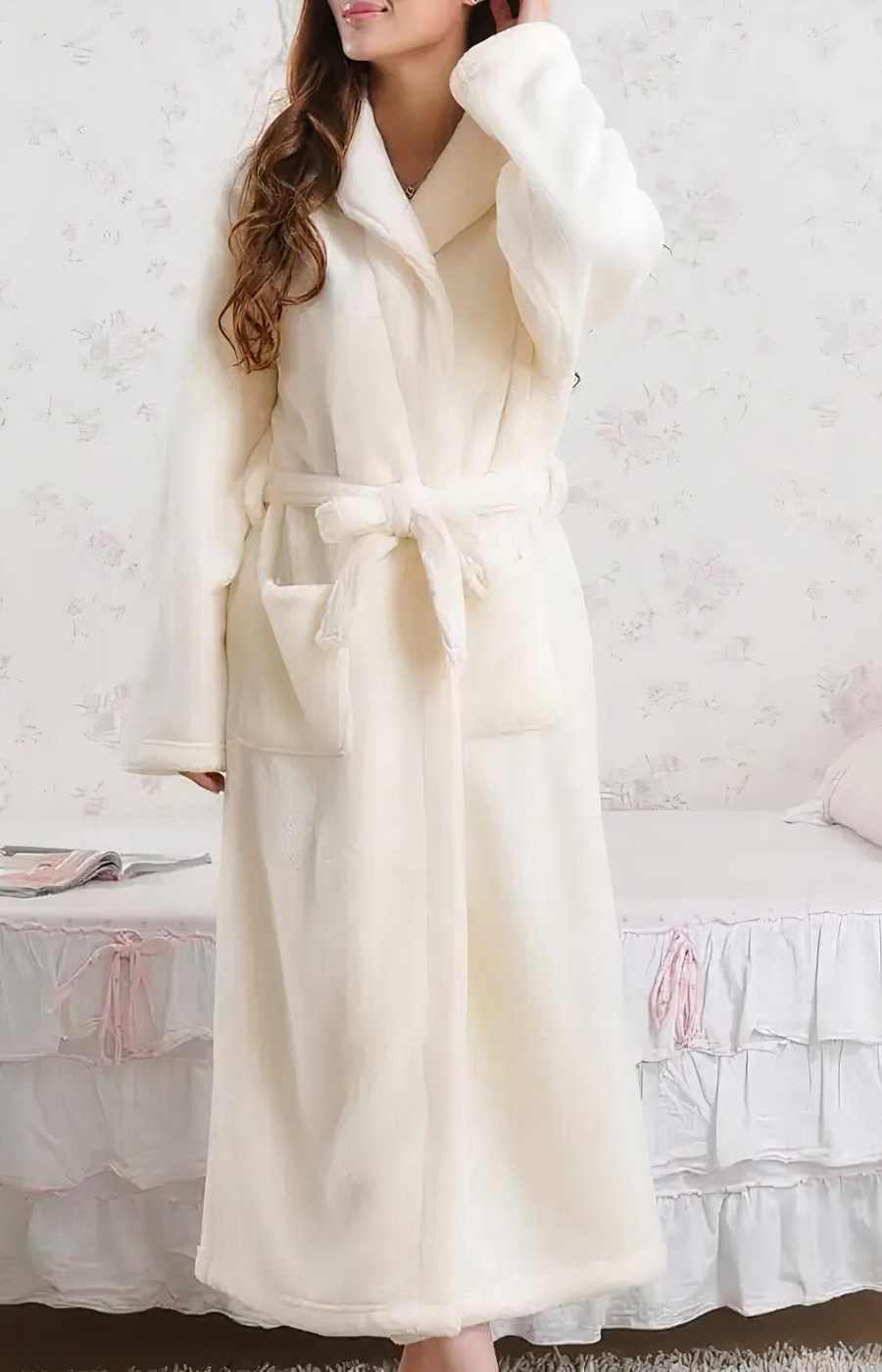 Peignoir de bain Femme doux en Pilou