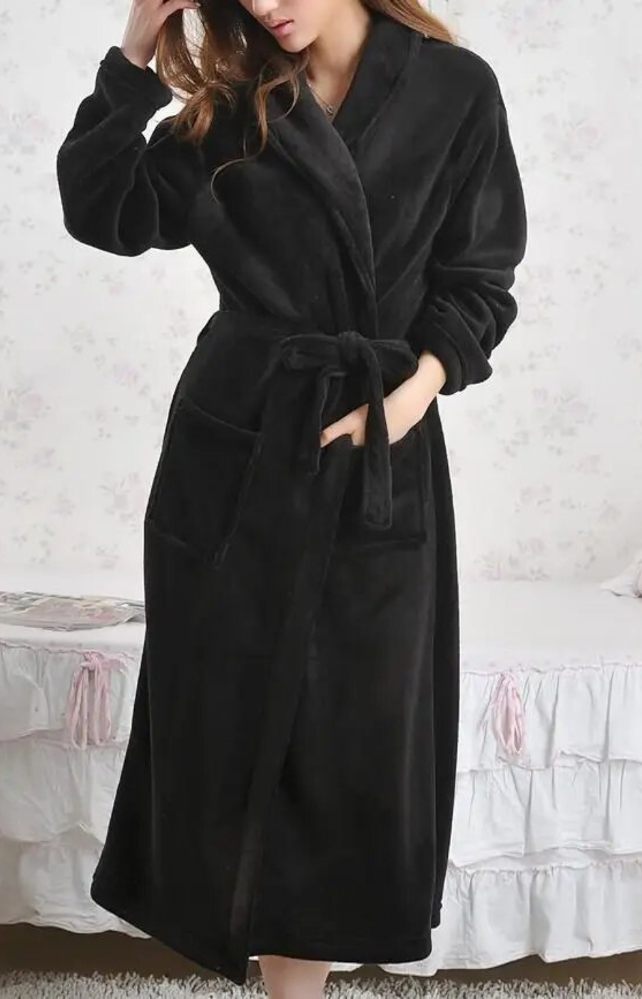 Peignoir de bain Femme doux en Pilou