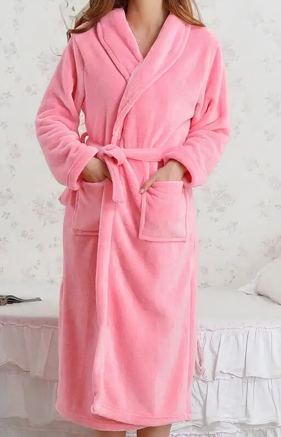 Peignoir de bain Femme doux en Pilou