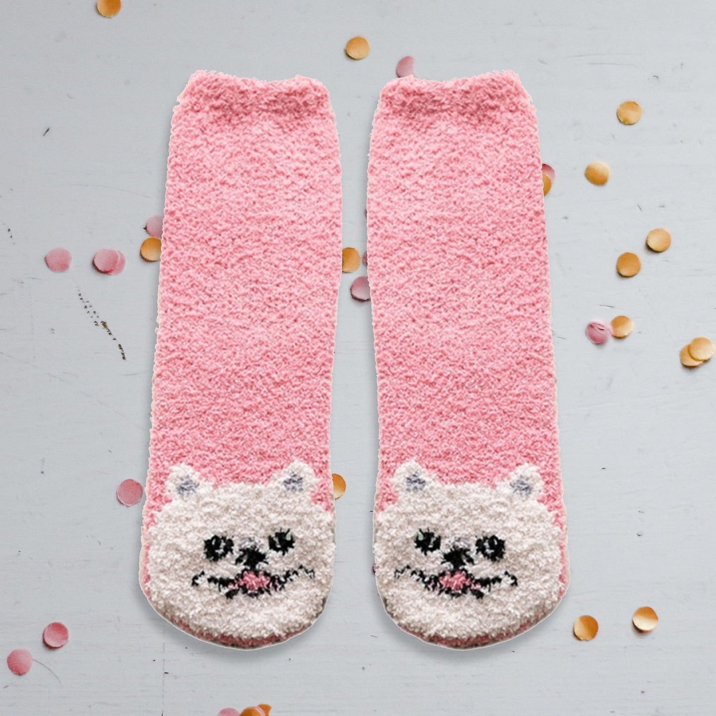 Chaussette pilou pilou rose
