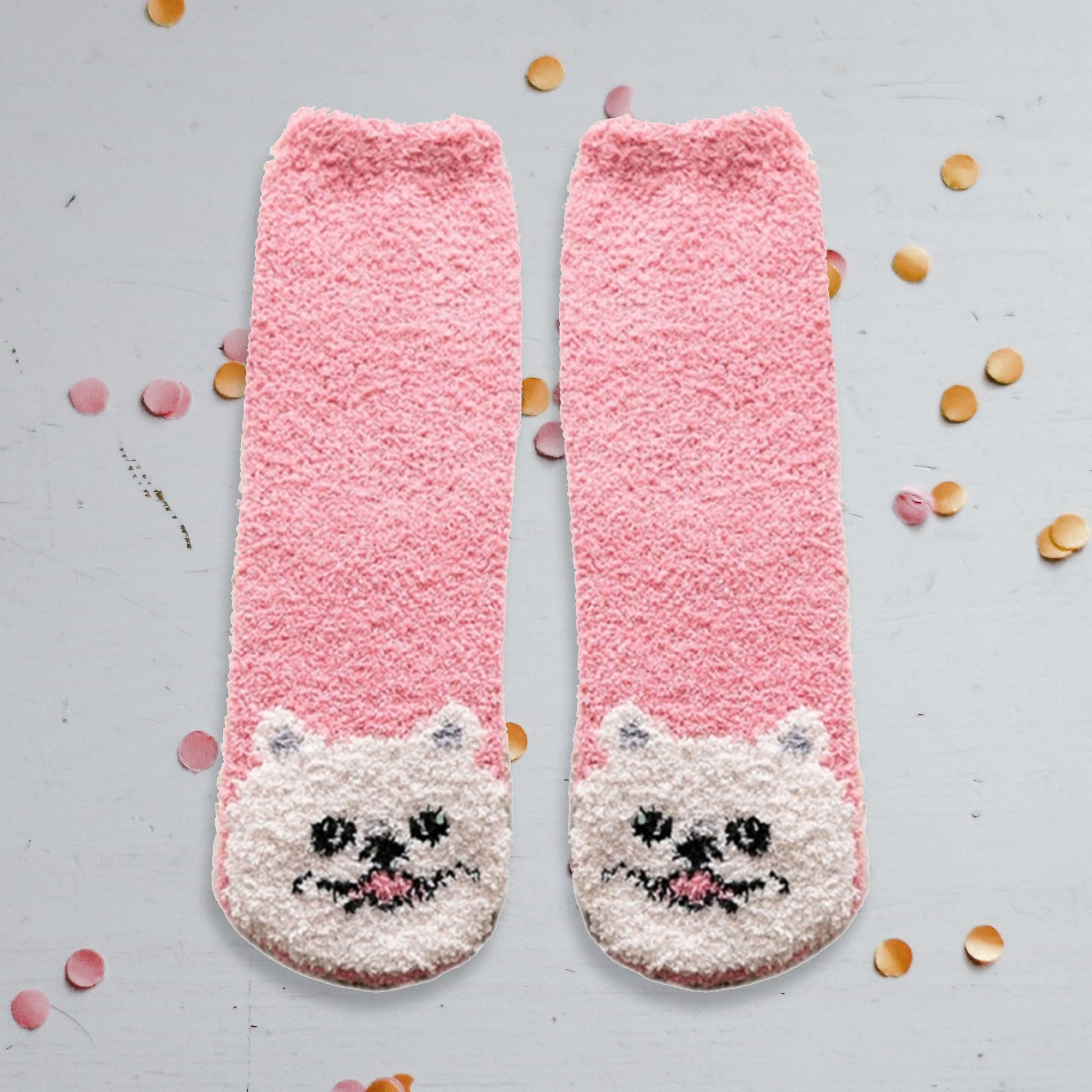 Chaussette pilou pilou rose