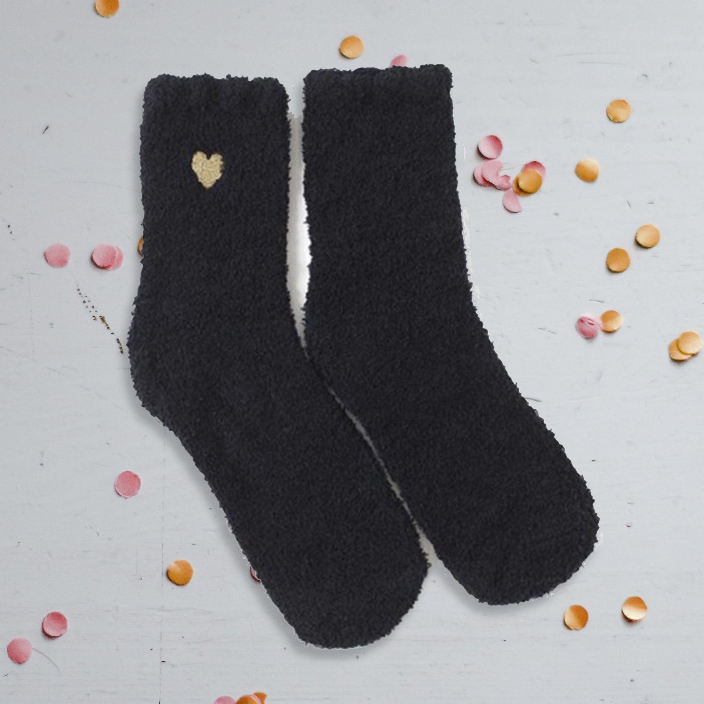 Chaussette en tissu pilou noir