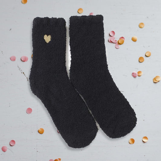 Chaussette en tissu pilou noir