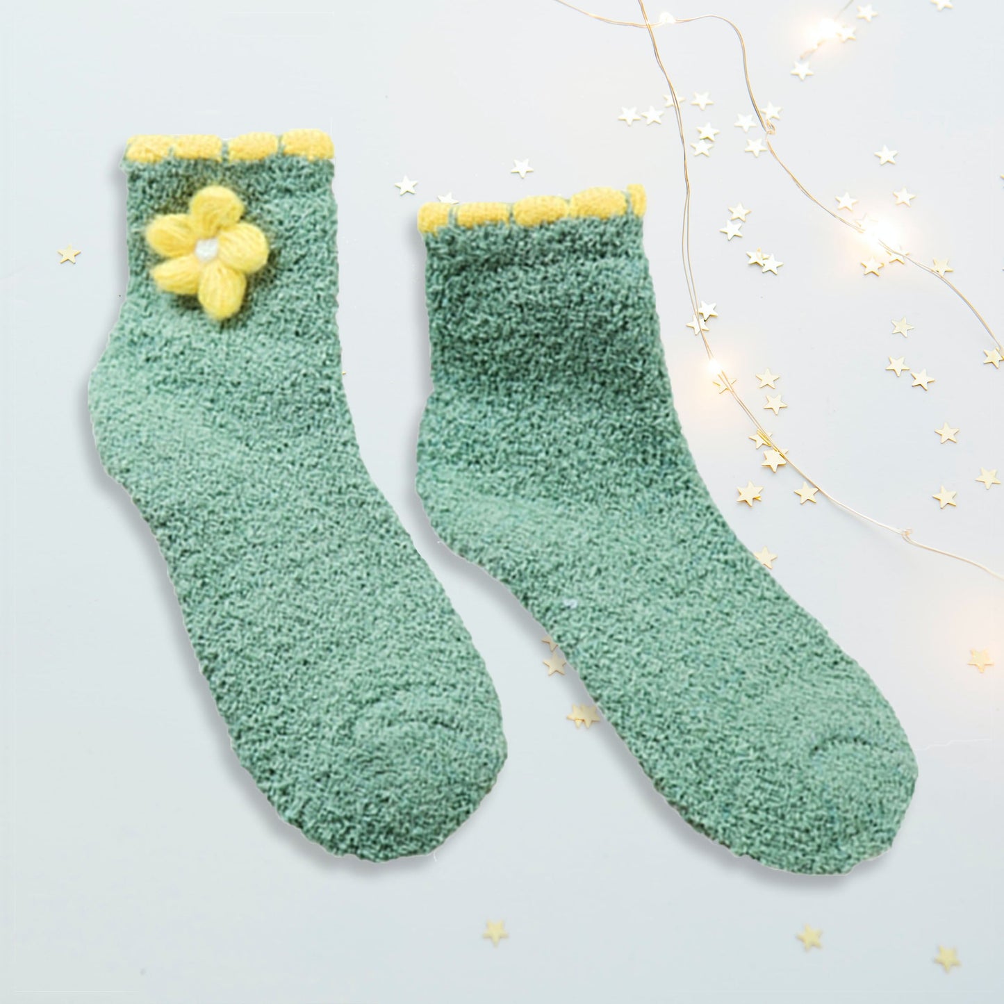 Chaussette en pilou duveteuse