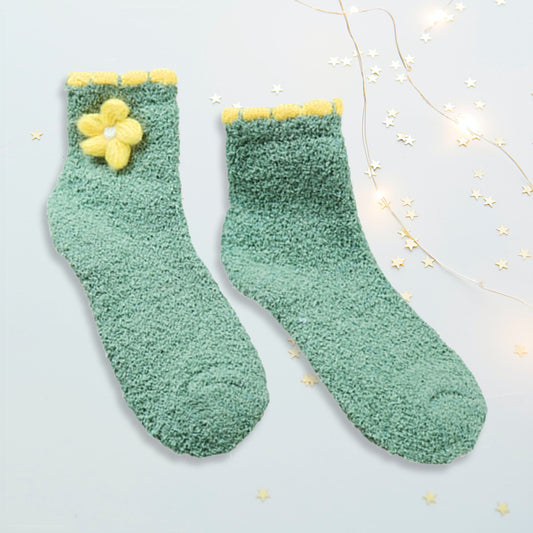 Chaussette en pilou duveteuse