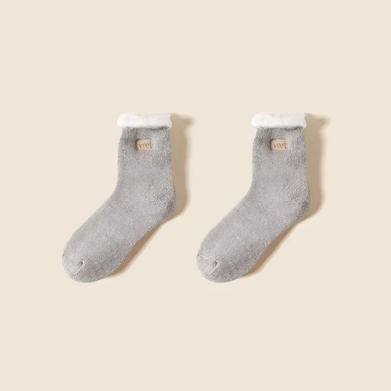 Chaussettes thermiques fourrées en polaire