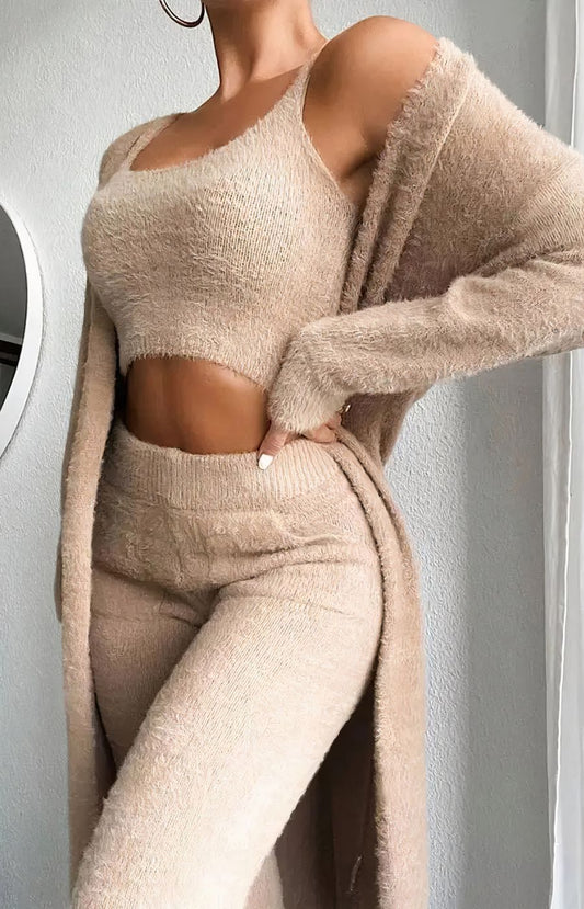 Ensemble pyjama pilou 3 pièces femme