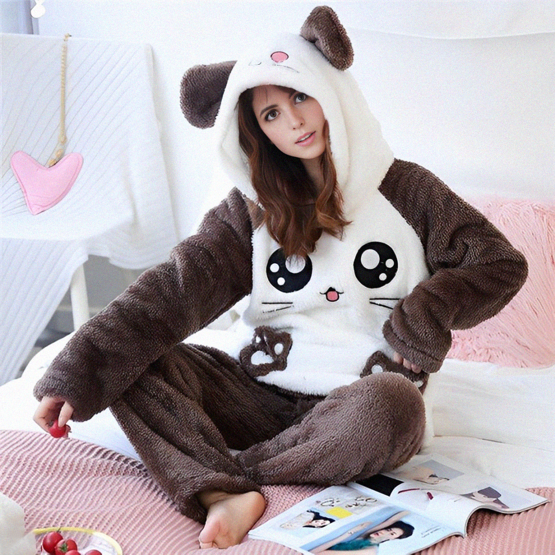 Ensemble pyjama polaire pour femme