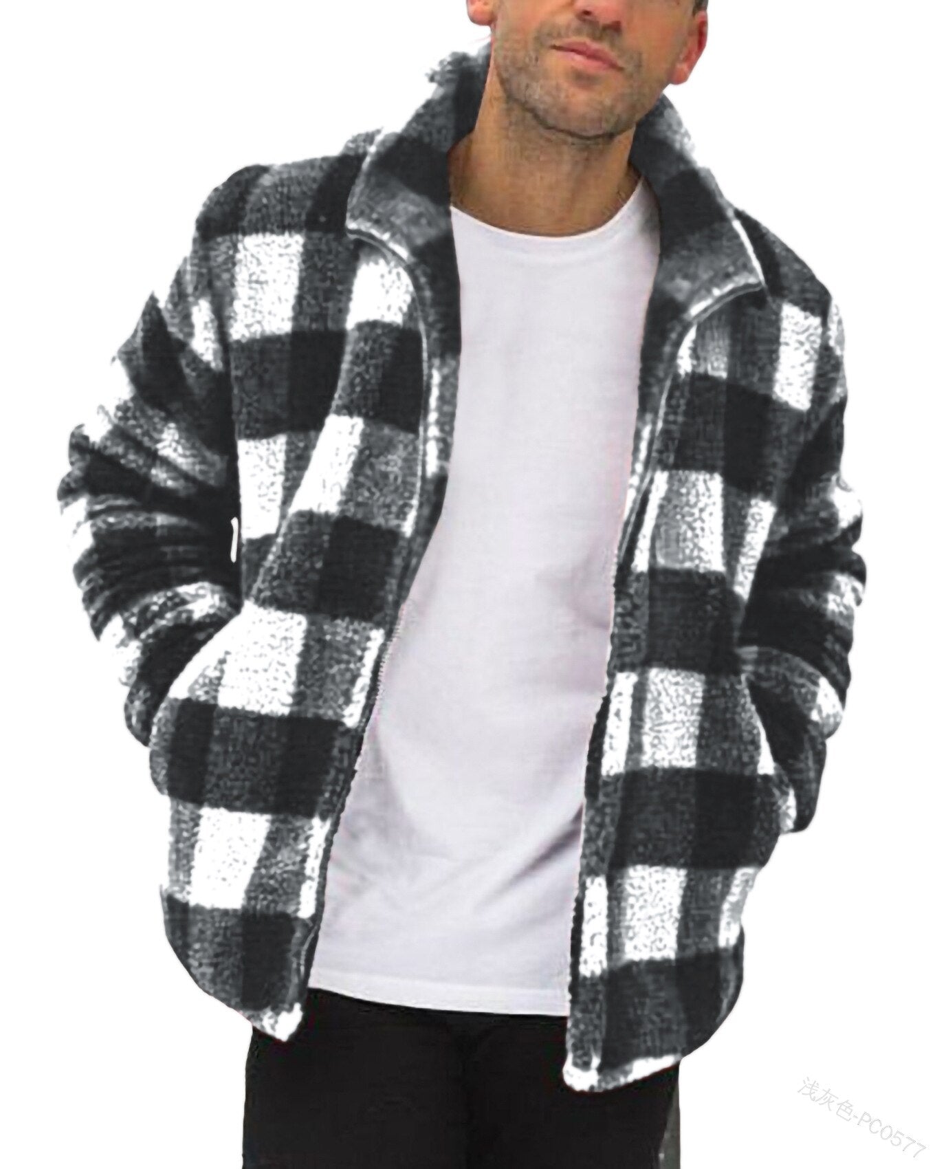 Veste A Carreaux Pilou Homme