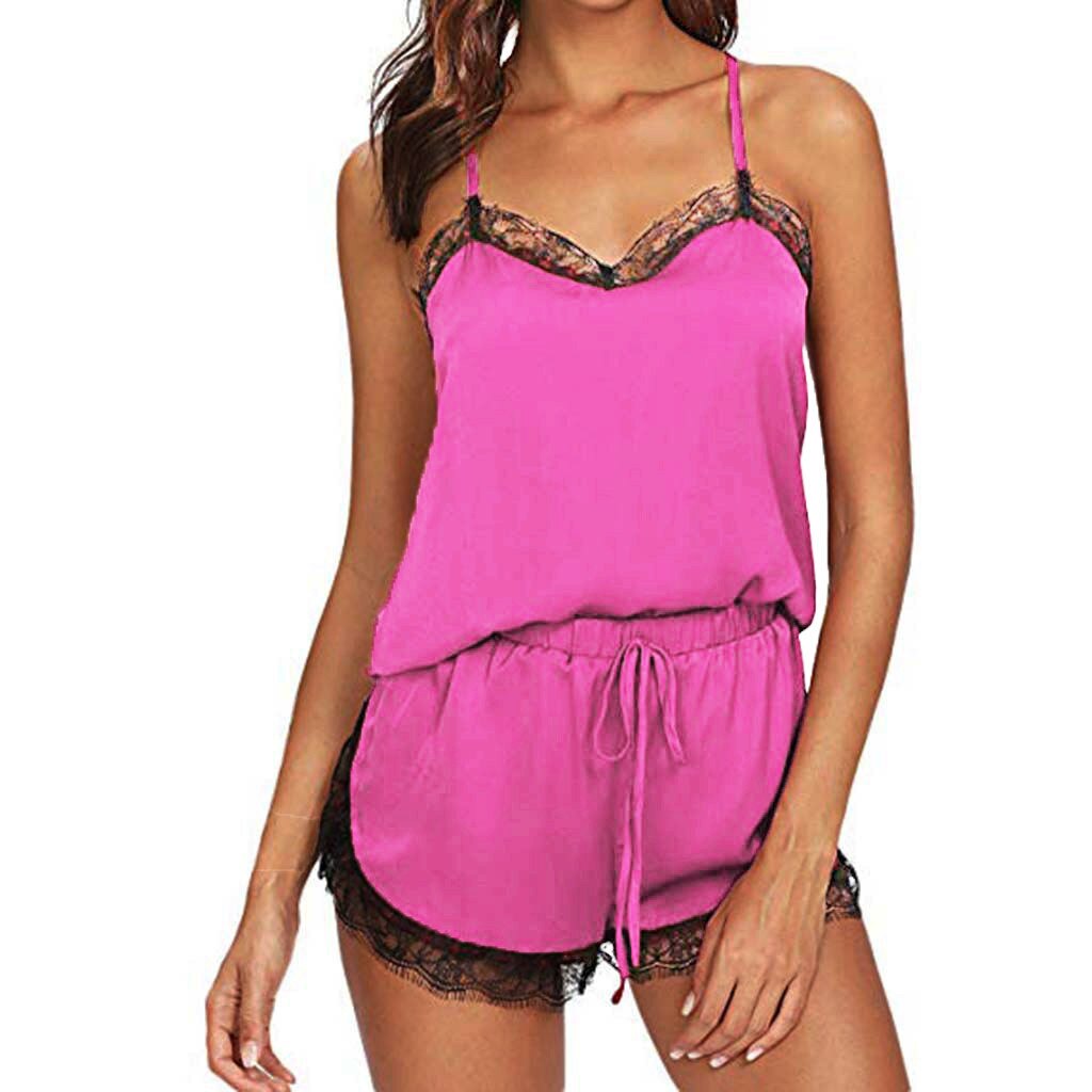 Pyjashort Noir Femme