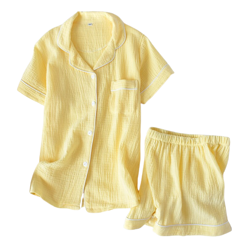 Pyjashort Jaune Femme