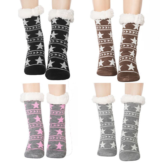 Chaussette Antidérapante Polaire Femme