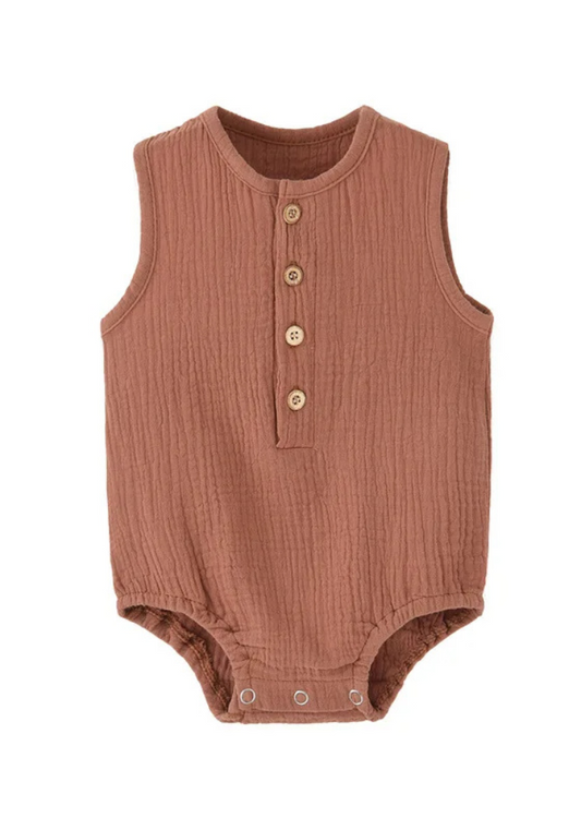 Pyjama Bébé Été Terracotta