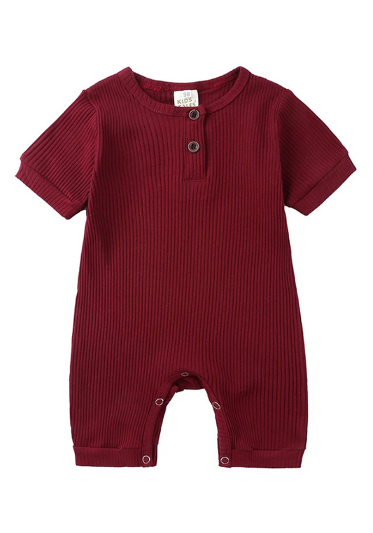 Pyjama Bébé Été Rouge Bordeaux