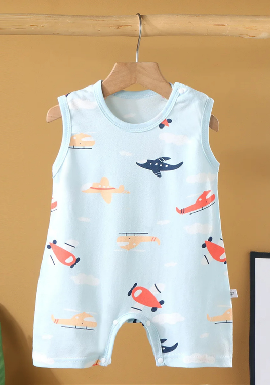 Pyjama Short Bébé Été Avion