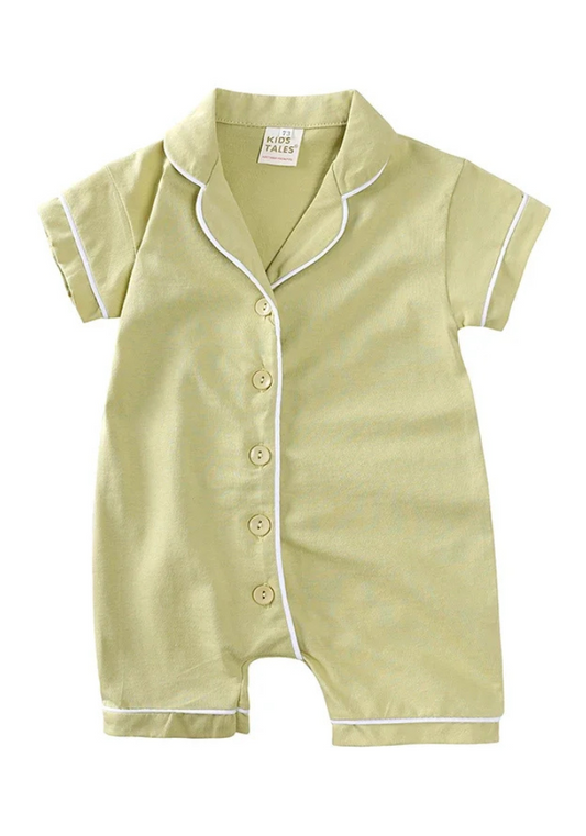 Pyjama Bébé Été Vert Pomme