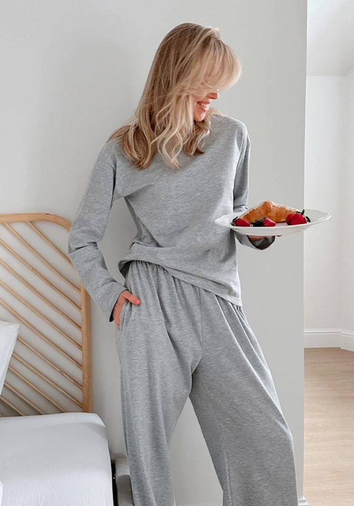 Pyjama Oversize Gris Femme