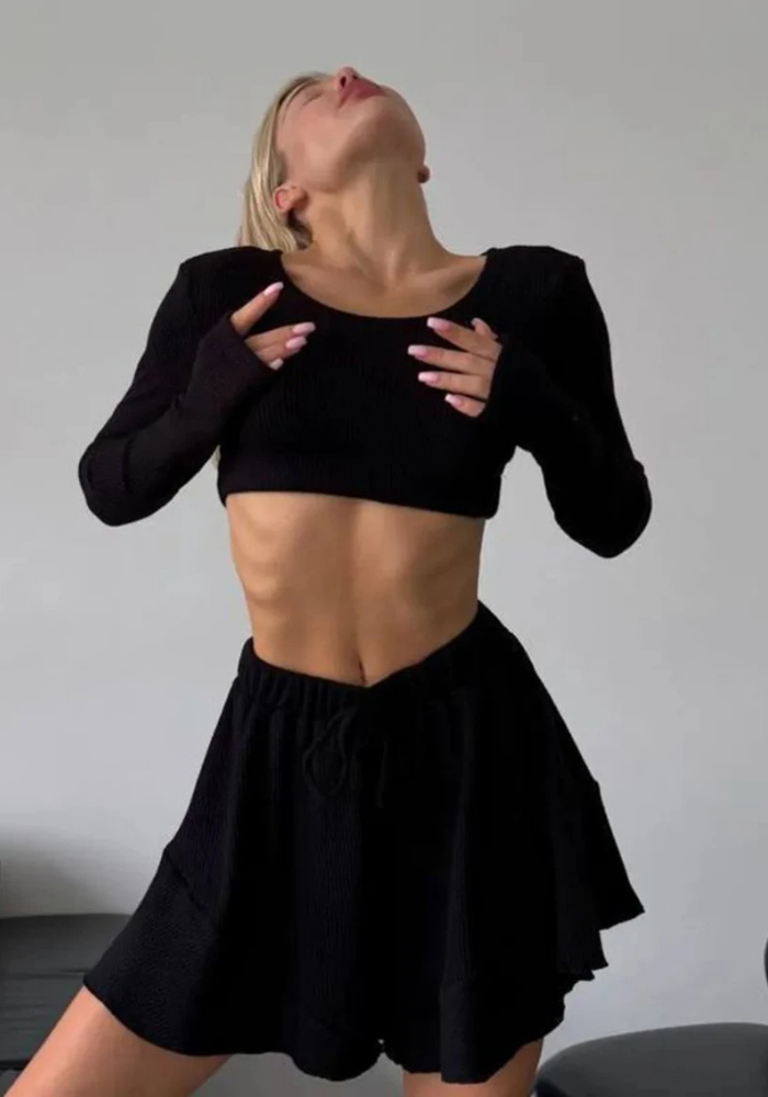 Pyjama Basique Noir Femme
