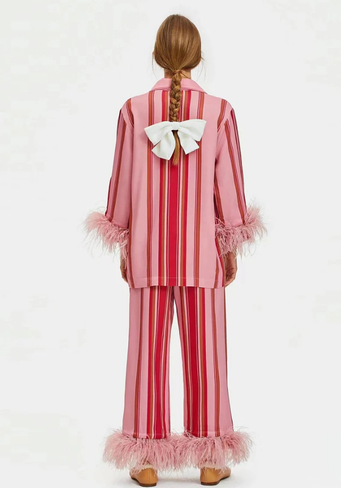 Pyjama Rose et Rouge Femme
