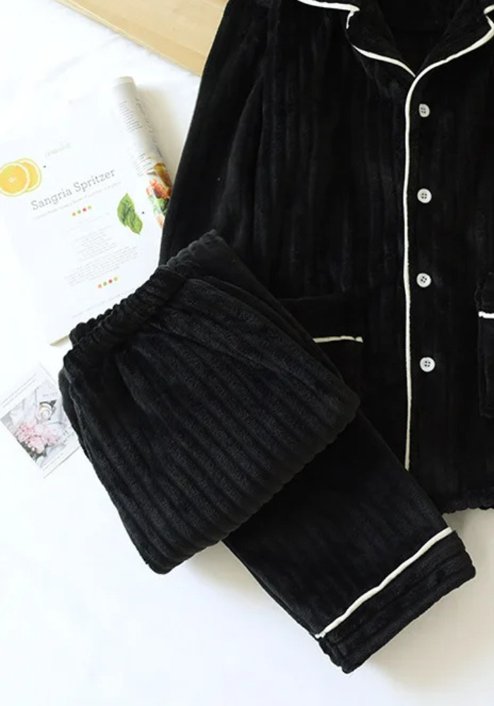 Pyjama Pilou Noir Femme