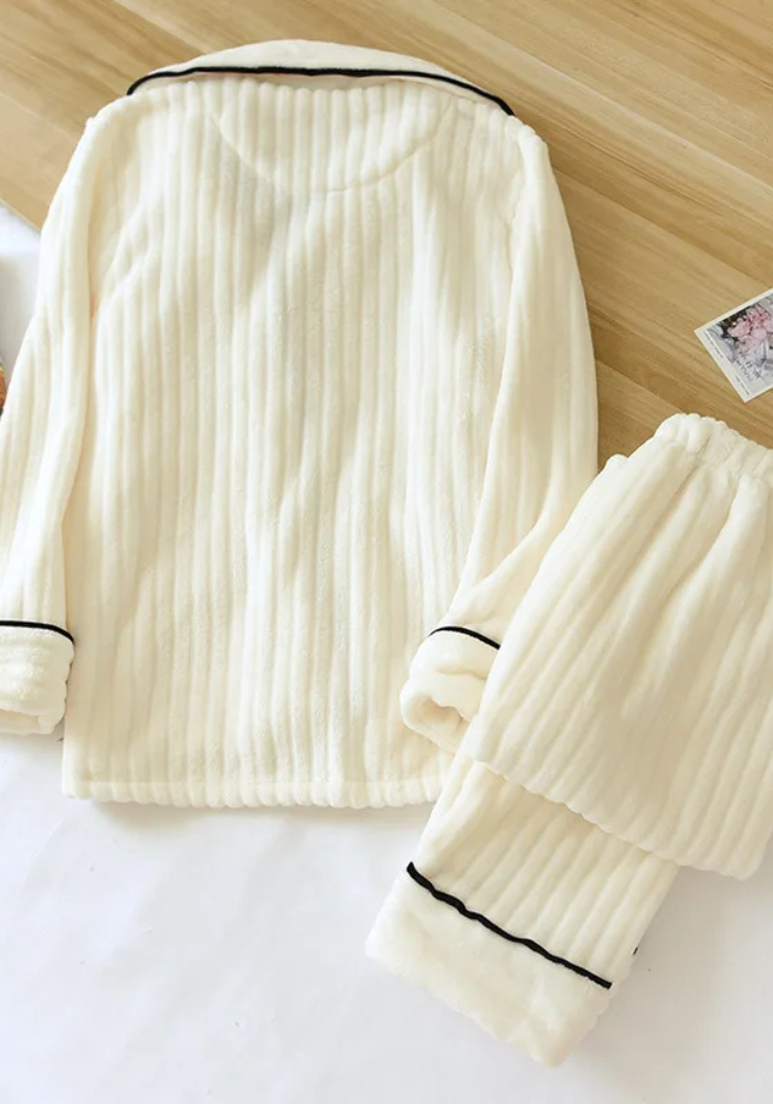 Pyjama Pilou Blanc Femme