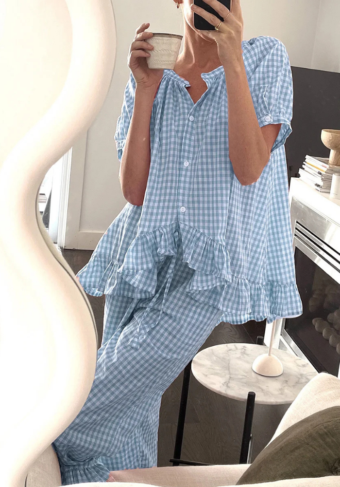 Pyjama Carreaux Chic Femme