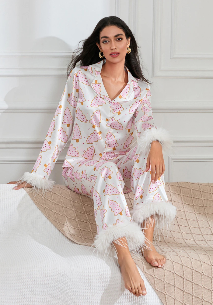 Pyjama Noël Blanc Femme