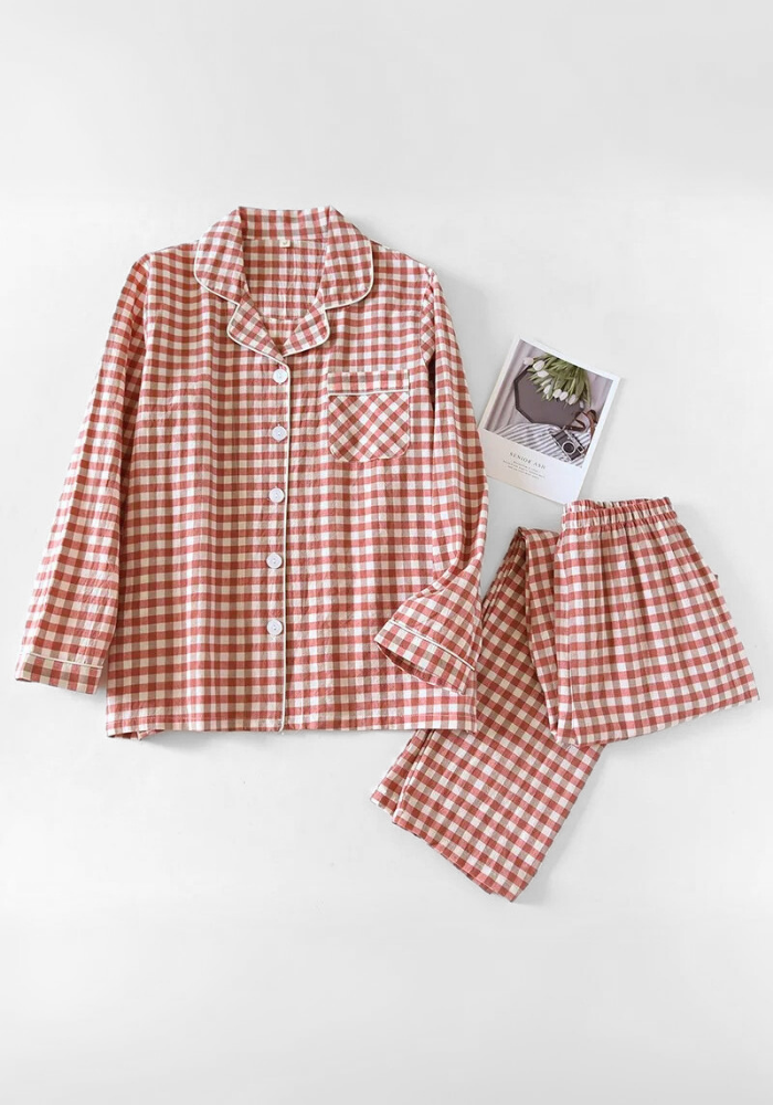 Pyjama Carreaux Traditionnel Femme