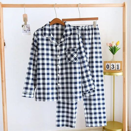 Pyjama pilou pilou homme à carreaux