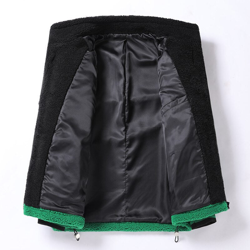 Veste Bi Matiere Pilou Homme