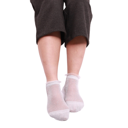 Chaussette Paillette Femme Brillante