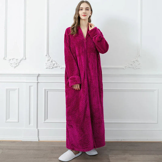 Peignoir cocooning femme