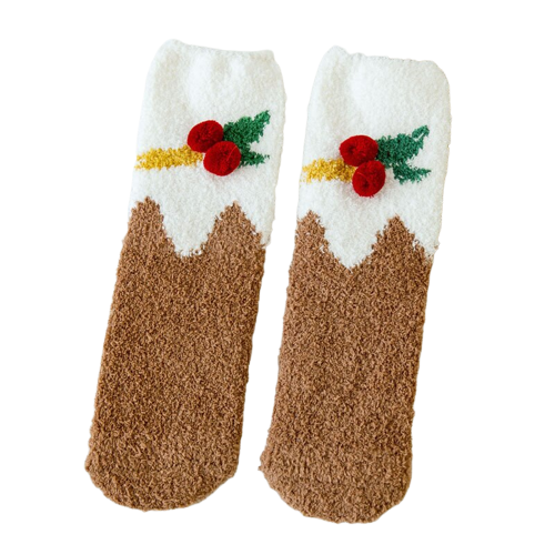 Chaussette Polaire Femme Christmas