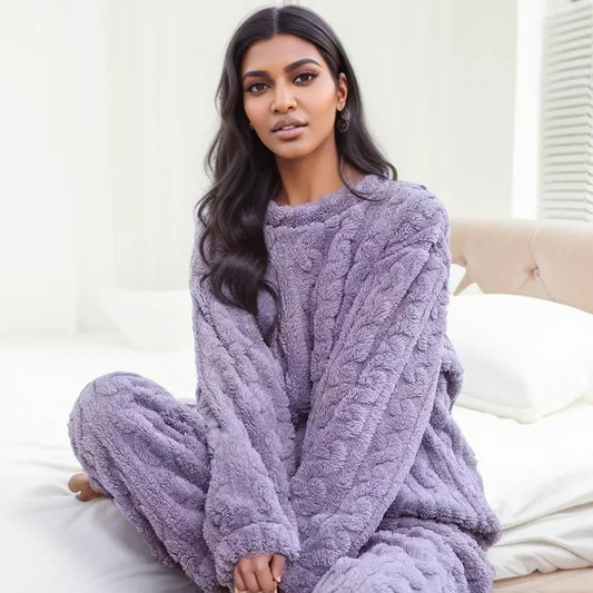 Tenue d'intérieur polaire pour femme