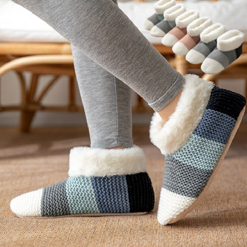 Chaussons Chaussettes rayées