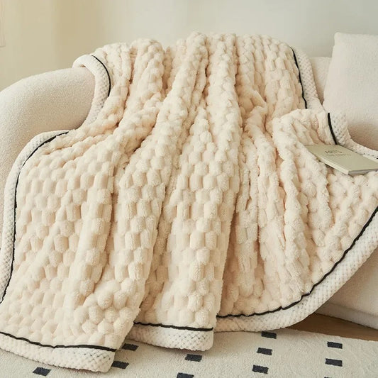 Plaid Pilou en relief matelassé