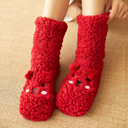 Chaussette pilou pilou rouge