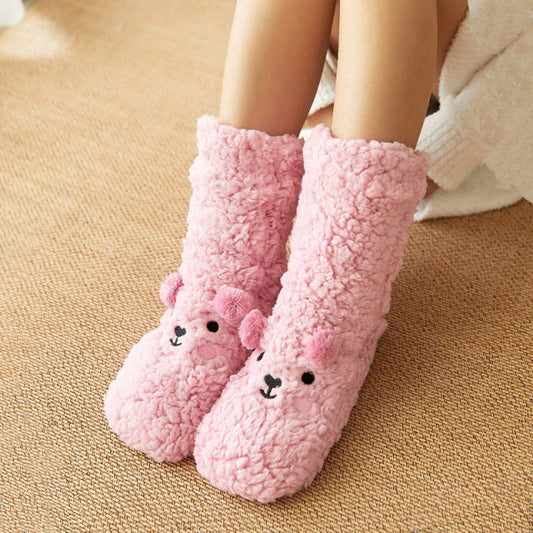 Chaussette pilou ourson
