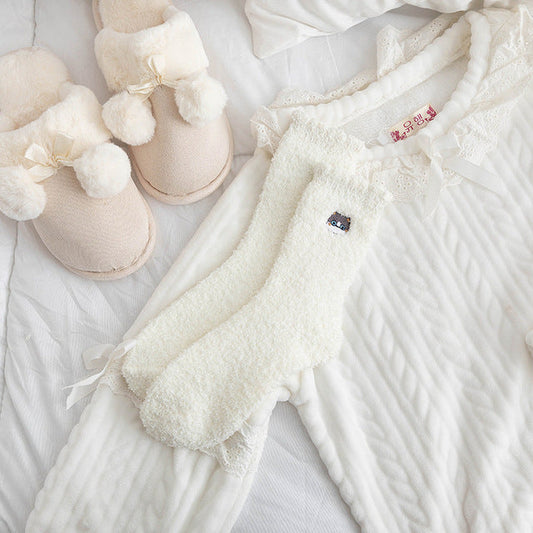 Chaussette pilou pilou blanche