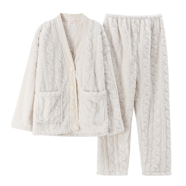 Pyjama femme en pilou blanc