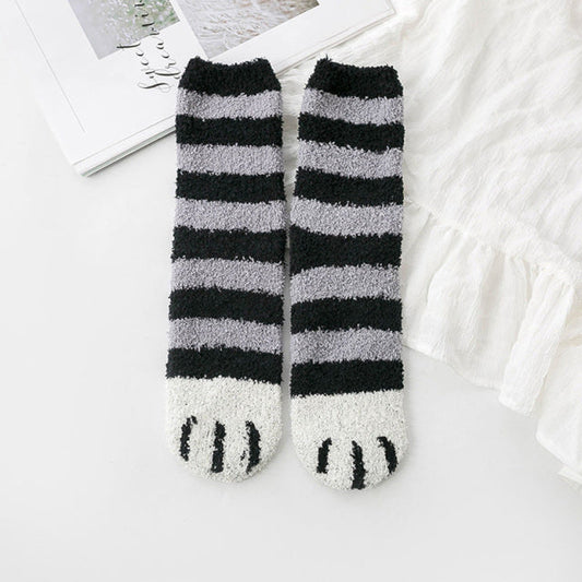 Chaussette pattes de chat pilou pilou